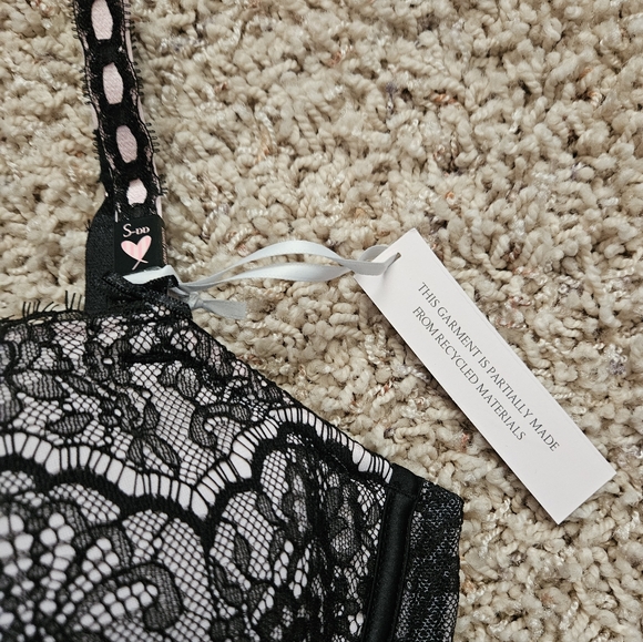 NWT Victoria's Secret Dream Angels Black Lace Longline Bustier - Small-dd - Picture 6 of 9